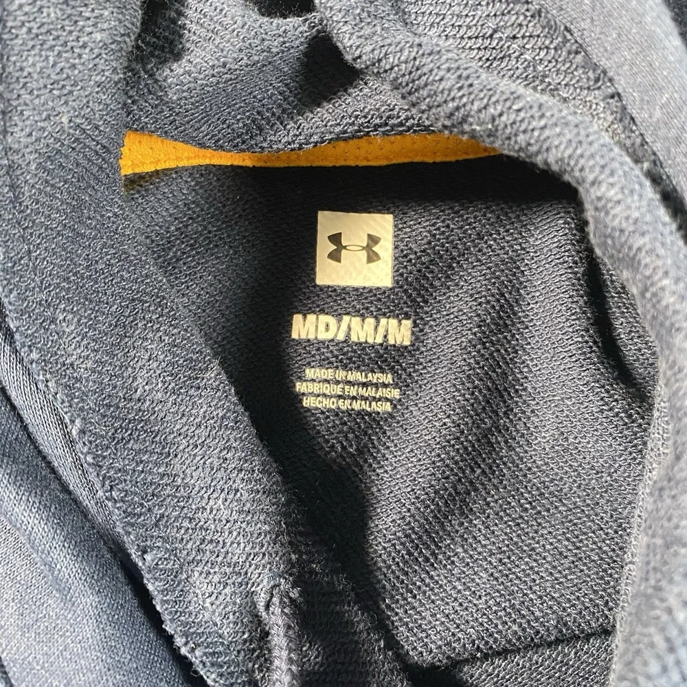 Under Armour Project Rock Short Sleeve Terry Hoodie Mens M Gym Exercise Training - Picture 3 of 8